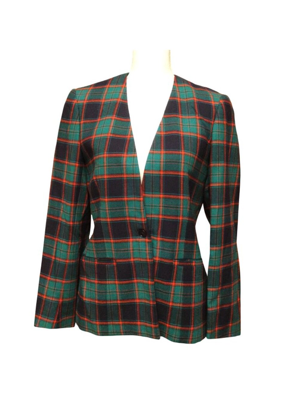 Vintage Austin Hill Womens Blazer Size 10 Plaid Academia Old Money Union Made